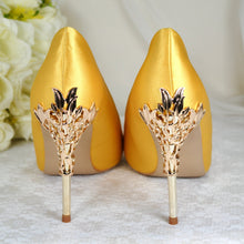 Load image into Gallery viewer, Yellow Bridal Shoes