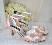 Load image into Gallery viewer, Blush Pink Satin Sandals - Other Colours
