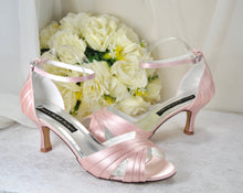 Load image into Gallery viewer, Blush Pink Satin Sandals - Other Colours