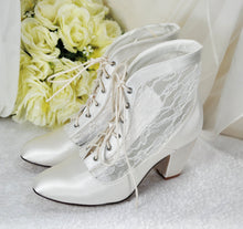 Load image into Gallery viewer, Lace & Satin Boots