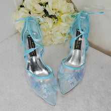 Load image into Gallery viewer, Blue Bridal Sandals UK8/US10.5