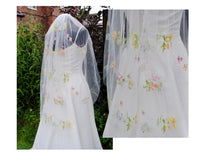 Load image into Gallery viewer, Meadow Flower Veil 90cm- 300cm