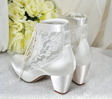 Load image into Gallery viewer, Lace & Satin Boots
