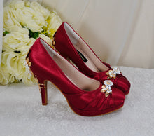 Load image into Gallery viewer, Burgundy with 'Cherry Blossom'