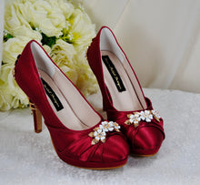 Load image into Gallery viewer, Burgundy with 'Cherry Blossom'