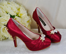 Load image into Gallery viewer, Burgundy with 'Cherry Blossom'