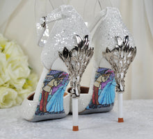 Load image into Gallery viewer, Cinderella Glitter Sandals