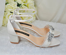 Load image into Gallery viewer, Block Heel Wedding Shoes UK8/US10.5