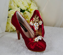 Load image into Gallery viewer, Burgundy with 'Cherry Blossom'