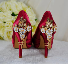 Load image into Gallery viewer, Burgundy with 'Cherry Blossom'