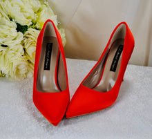 Load image into Gallery viewer, Orange Bridal Shoes -Size UK5/US7.5