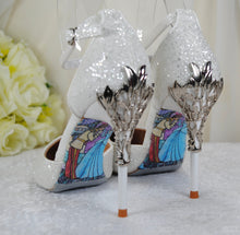Load image into Gallery viewer, Cinderella Glitter Sandals