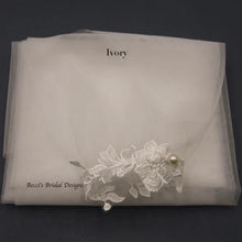 Load image into Gallery viewer, Bicep Wedding Cape with Lace, Detachable Dress Sleeves, Bridal Wings, Veil, Bride Cape