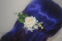 Load image into Gallery viewer, Floral Rose and Eucalyptus Hair Pin