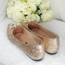 Load image into Gallery viewer, Champagne Bridal Flats