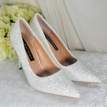 Load image into Gallery viewer, White Beauty & the Beast Bridal Shoes - Size UK4/US6.5