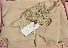 Load image into Gallery viewer, Wedding Cape - Chiffon Bridal Cloak with Lace - Red | Black | White | Ivory | Champagne