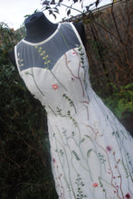 Load image into Gallery viewer, Embroidered Flower Tulle Dress - Size L / UK12