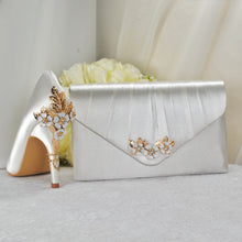 Load image into Gallery viewer, Cherry Blossom Heels with Matching Clutch Bag