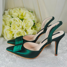 Load image into Gallery viewer, Satin Slingback WEDDING SHOES