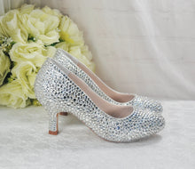 Load image into Gallery viewer, Low Heel Cinderella Shoes - UK2 / US5