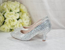 Load image into Gallery viewer, Low Heel Cinderella Shoes - UK2 / US5