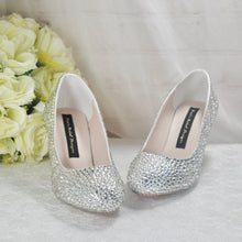 Load image into Gallery viewer, Low Heel Cinderella Shoes - UK2 / US5