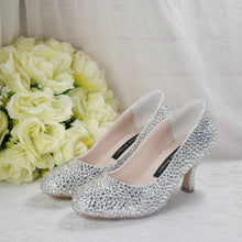 Load image into Gallery viewer, Low Heel Cinderella Shoes - UK2 / US5