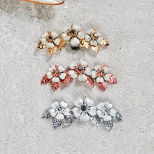 Load image into Gallery viewer, Cherry Blossom Floral Shoe Clips, Handmade Brooch for Shoes Heels Pumps Handmade Wedding Accessory Personalise your Style Silver Gold Rose