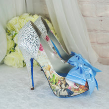 Load image into Gallery viewer, Alice in Wonderland Bridal Shoes UK5/US7.5