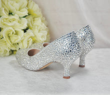 Load image into Gallery viewer, Low Heel Cinderella Shoes - UK2 / US5