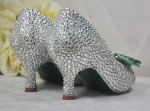 Load image into Gallery viewer, Crystal Bridal Shoes with Bow