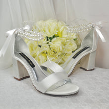 Load image into Gallery viewer, Satin Block Heel Sandals - Various Colours