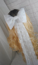 Load image into Gallery viewer, Sparkling Floral Embroidered Bridal Bow Veil