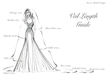 Load image into Gallery viewer, Morning Glory' embroidered veil