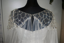 Load image into Gallery viewer, Crystal Embellished Bridal Cape Veil