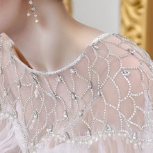 Load image into Gallery viewer, Crystal Embellished Bridal Cape Veil