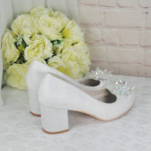 Load image into Gallery viewer, Cinderella Block Heel Bridal Shoes