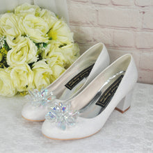 Load image into Gallery viewer, Cinderella Block Heel Bridal Shoes