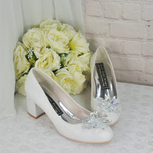 Load image into Gallery viewer, Cinderella Block Heel Bridal Shoes
