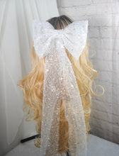 Load image into Gallery viewer, BRIDAL BOWS | Sparkling Pearl Bridal Hair Bows |