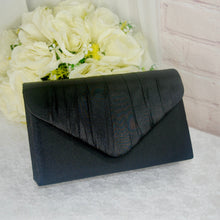 Load image into Gallery viewer, Fuchsia Pink Bride Satin Clutch Bag, Rose Hot Pink Over 25 colours,