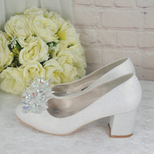 Load image into Gallery viewer, Cinderella Block Heel Bridal Shoes