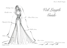 Load image into Gallery viewer, Bright Rose Embroidered Bridal Veil,