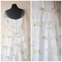 Load image into Gallery viewer, Wildflower Bridal Cape