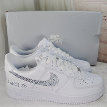 Load image into Gallery viewer, Personalised Nike Air Force 1 Trainers for Bride or Groom