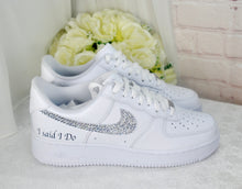 Load image into Gallery viewer, Personalised Nike Air Force 1 Trainers for Bride or Groom