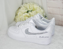 Load image into Gallery viewer, Personalised Nike Air Force 1 Trainers for Bride or Groom