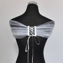 Load image into Gallery viewer, Dress Topper & Sleeves - Adjustable Size with Pearls