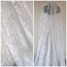 Load image into Gallery viewer, Morning Glory' embroidered veil